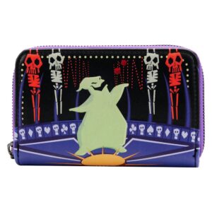 loungefly nightmare before christmas oogie boogie glow zip around wallet