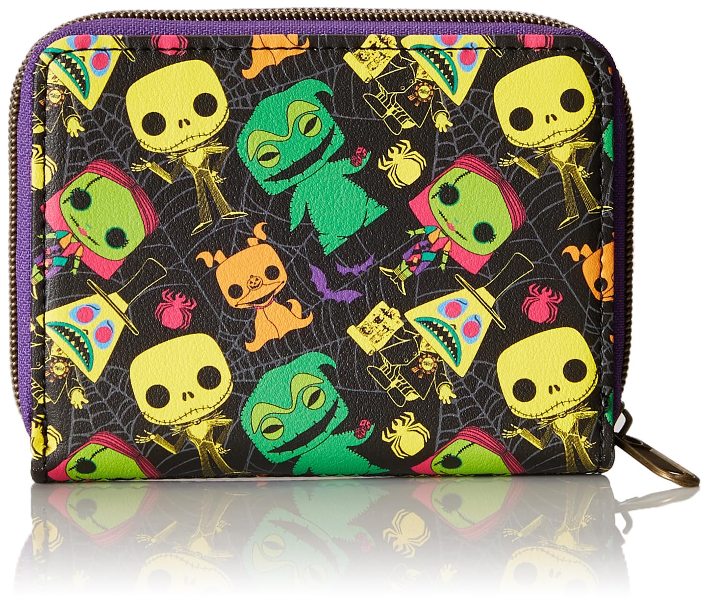 Loungefly Funko Pop! Disney: The Nightmare Before Christmas Neon All-Over Print Wallet
