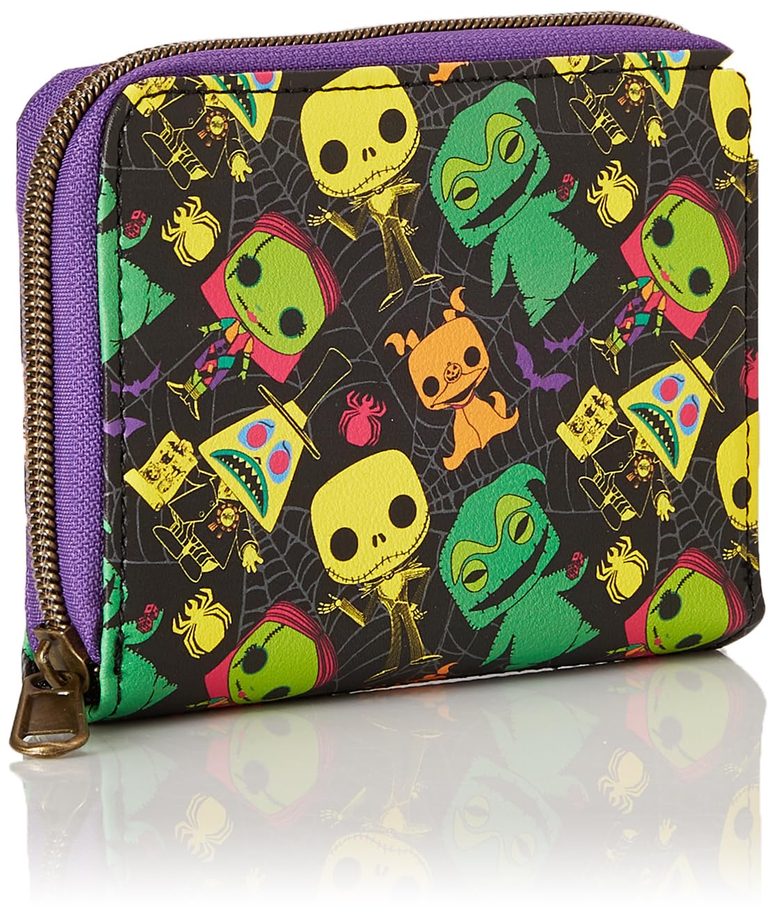 Loungefly Funko Pop! Disney: The Nightmare Before Christmas Neon All-Over Print Wallet