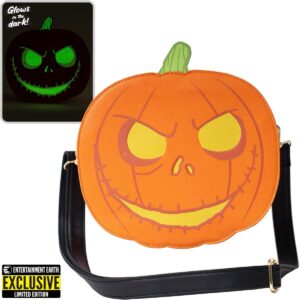 Loungefly The Nightmare Before Christmas Jack-o'-Lantern Glow-in-The-Dark Crossbody Purse - Entertainment Earth Exclusive