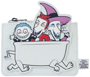 loungefly disney the nightmare before christmas lock shock barrel bathtub cardholder standard