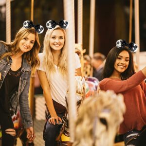 FANYITY Mouse Ears, Sequin Mouse Ears Headband for Boys Girls Women halloween&Disney Trip (HYL)