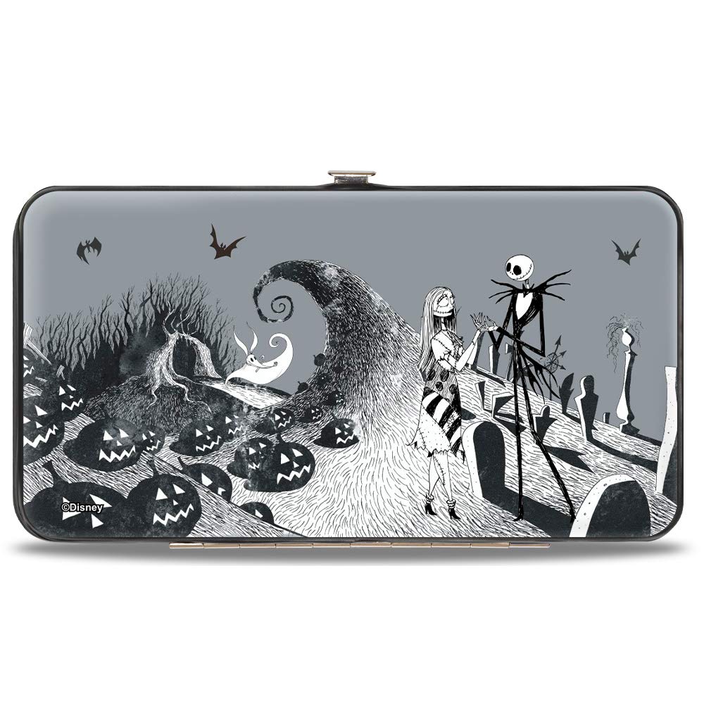 Buckle-Down Women's Hinge Wallet-Nightmare Before Christmas, 7" x 4"