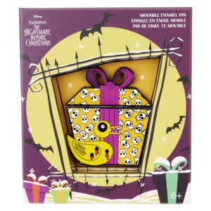 Loungefly Disney Nightmare Before Christmas Scary Teddy Present 3" Collector Box Sliding Pin