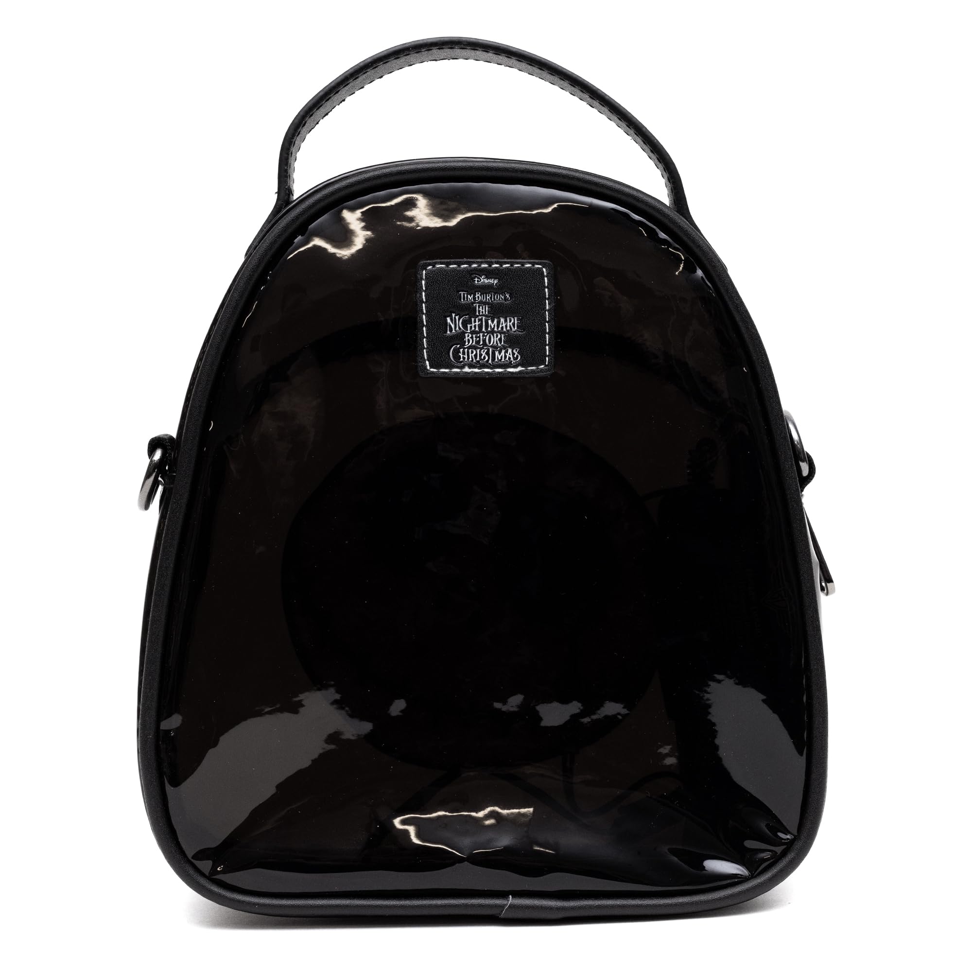 Disney Bag, Crossbody Light Up, The Nightmare Before Christmas Jack Expression White Black, Black PVC