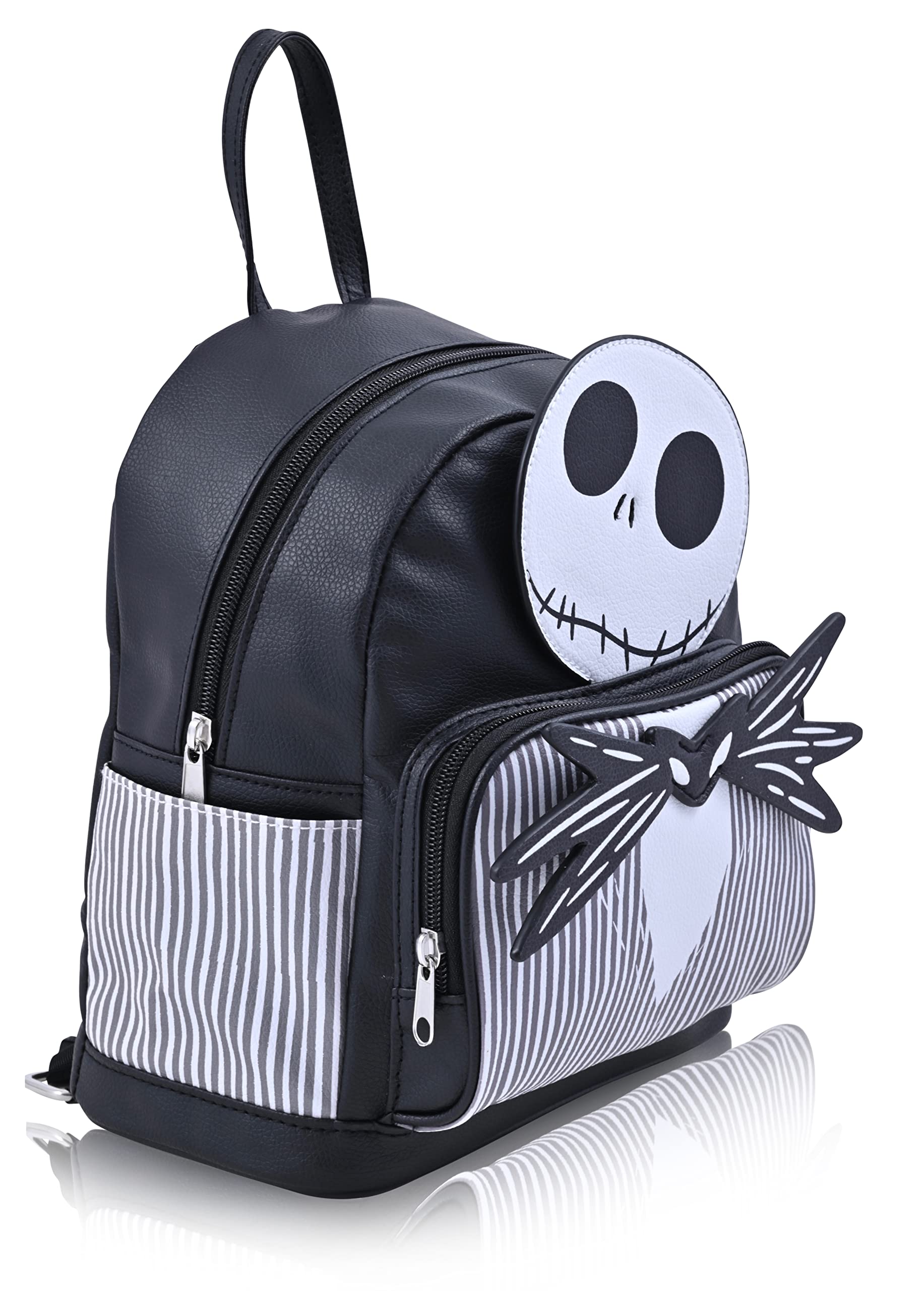 Disney Nightmare Before Christmas Backpack for Women | Nightmare Before Christmas Woman Purse | PU Leather Mini Backpack Purse | Jack Skellington Bag Cute Backpack for Adults and Teens