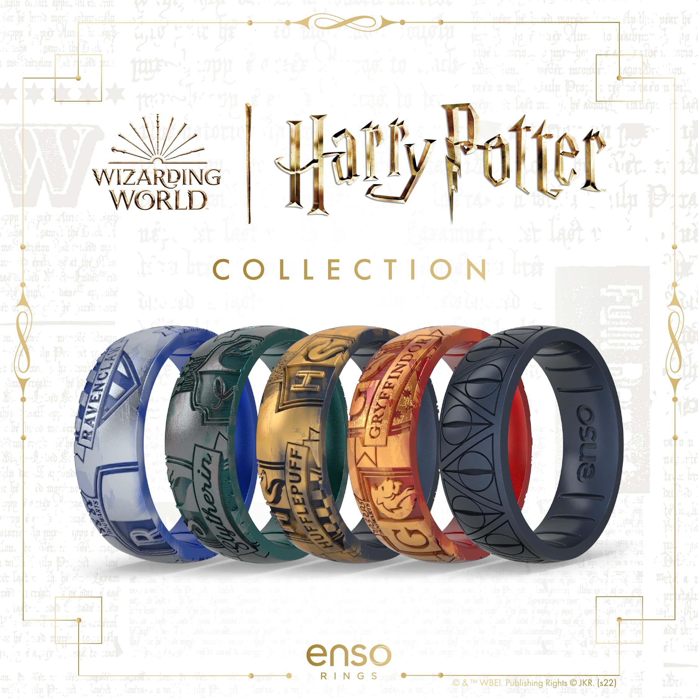 Enso Rings Wizarding World of Harry Potter Collection - Comfortable Silicone Rings - Gryffindor - 8