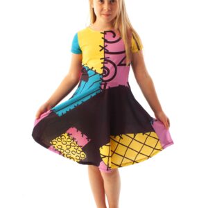 Nightmare Before Christmas Dress Girls Sally Cosplay Fancy Dress Up 13-14 Years