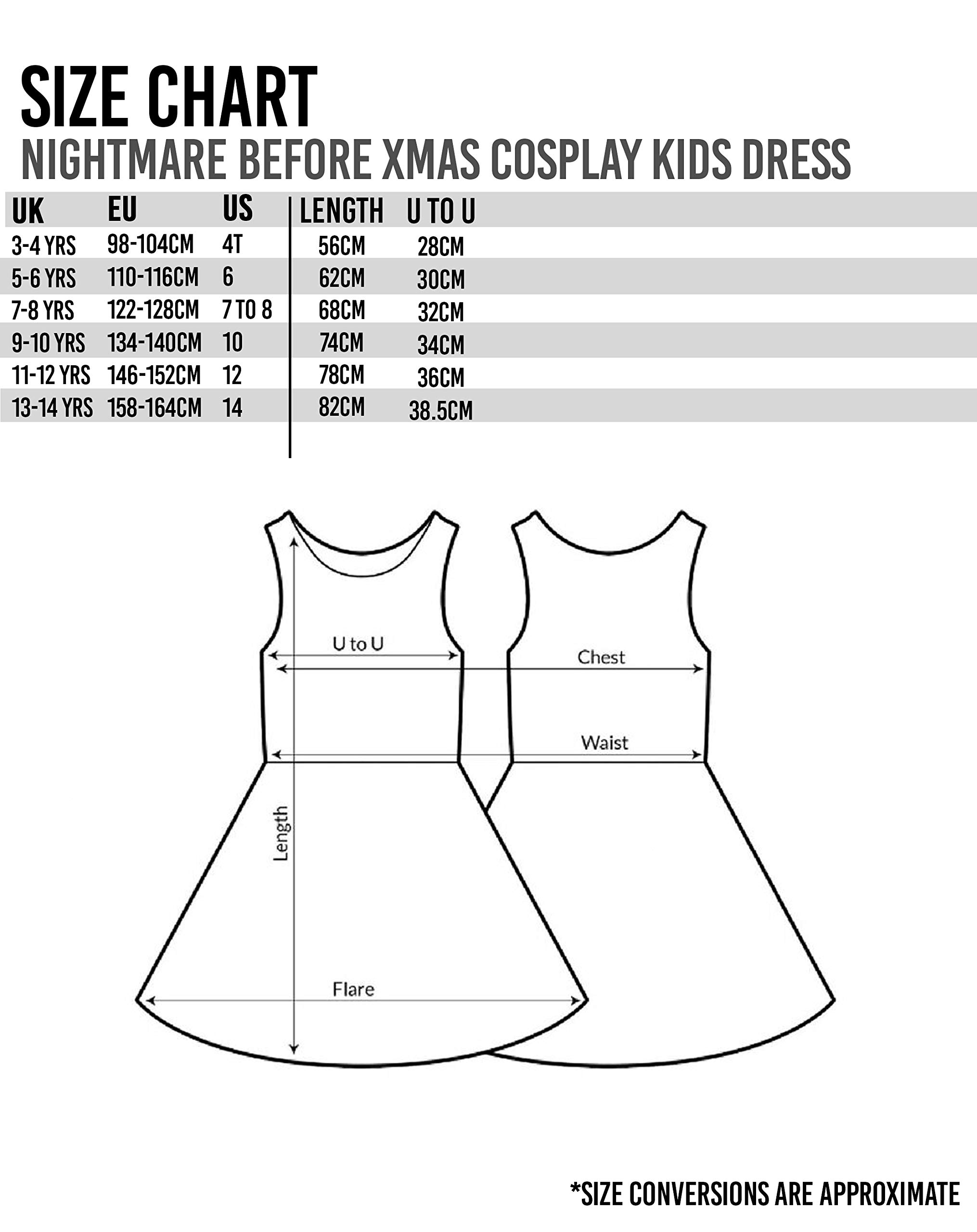 Nightmare Before Christmas Dress Girls Sally Cosplay Fancy Dress Up 13-14 Years