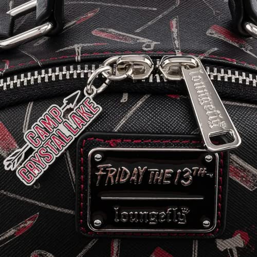 Loungefly Friday the 13th Jason Mask Womens Double Strap Shoulder Bag Purse