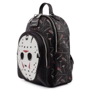 Loungefly Friday the 13th Jason Mask Womens Double Strap Shoulder Bag Purse