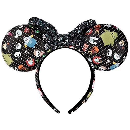 Loungefly Disney Nightmare Before Christmas Minnie Ears Faux Leather Headband