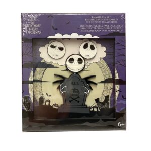 Loungefly Disney Night Before Christmas Jack Skellington Enamel 3" Collector Box Pin