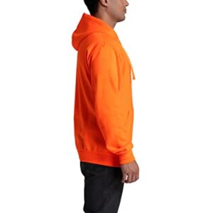 Fruit of the Loom Mens Eversoft Fleece Hoodies, Pullover & Full Zip, Moisture Wicking Breathable, Sizes S-4x Hooded Sweatshirt, Safety Orange, Large US