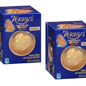 Smiling Sweets Terry's Milk Chocolate Orange - 5.53oz - Pack of 2 - Great tasting chocolate with an added twist of orange flavor - Perfect for sharing - Break apart and enjoy
