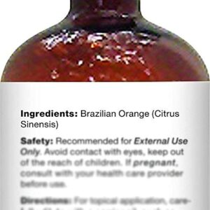 MAJESTIC PURE Brazilian Orange Essential Oil, Premium Grade, Pure and Natural Premium Quality Oil, 4 fl oz