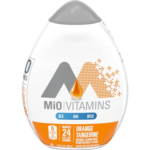MiO Vitamins Orange Tangerine Liquid Water Enhancer Drink Mix, 1.62 fl oz Bottle, As seen on TikTok