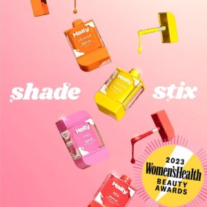 HALLY Shade Stix | Orange | Temporary Hair Color for Kids & Adults | Ditch Messy Hair Spray Paint Chalk Wax & Gel | One-Day Wash-Out Hair Dye | Washable Safe | Orange Hair Makeup for Boys Girls