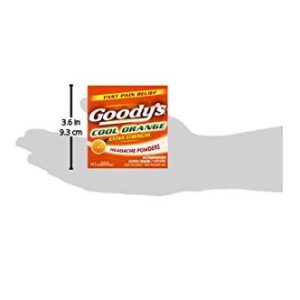 Goody's Pain Relief Powders, Extra Strength Headache Powder Cool Orange, 24 ct (Pack of 1)