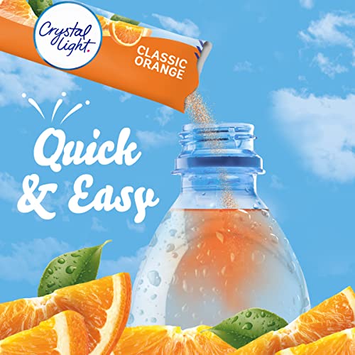 Crystal Light Sugar-Free Classic Orange On-The-Go Powdered Drink Mix 120 Count