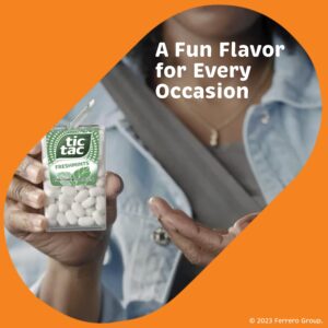 Tic Tac, Orange Flavored Mints, 8 Count, On-The-Go Refreshment, 3.4 Oz Each