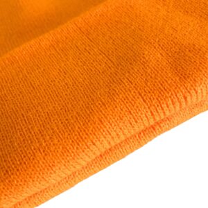 NPQQUAN Unisex Beanie Hats for Men Women Winter Knit Beanies Orange