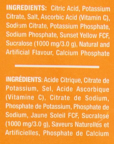 Sqwincher Zero Qwik Stik, Sugar Free, Low Calorie, Low Sodium Electrolyte Replacement Powder Hydration Drink Mix, Orange, 0.11 oz Packet (Pack of 50)