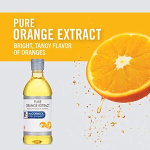 McCormick Culinary Pure Orange Extract, 16 fl oz - One 16 Fluid Ounce Bottle of Orange Flavoring for Baking, Cakes, Cookies, Fillings and Drinks