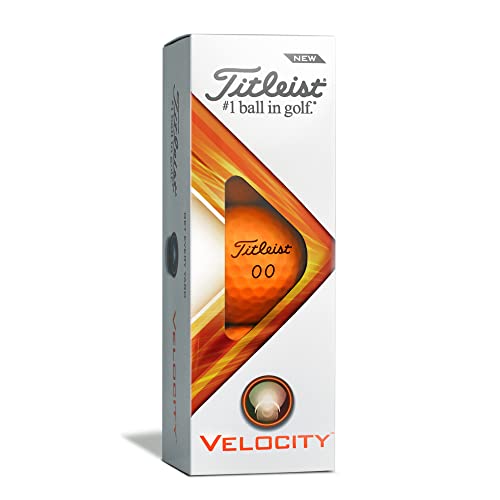 Titleist Velocity Golf Balls Matte Orange 1 Dozen