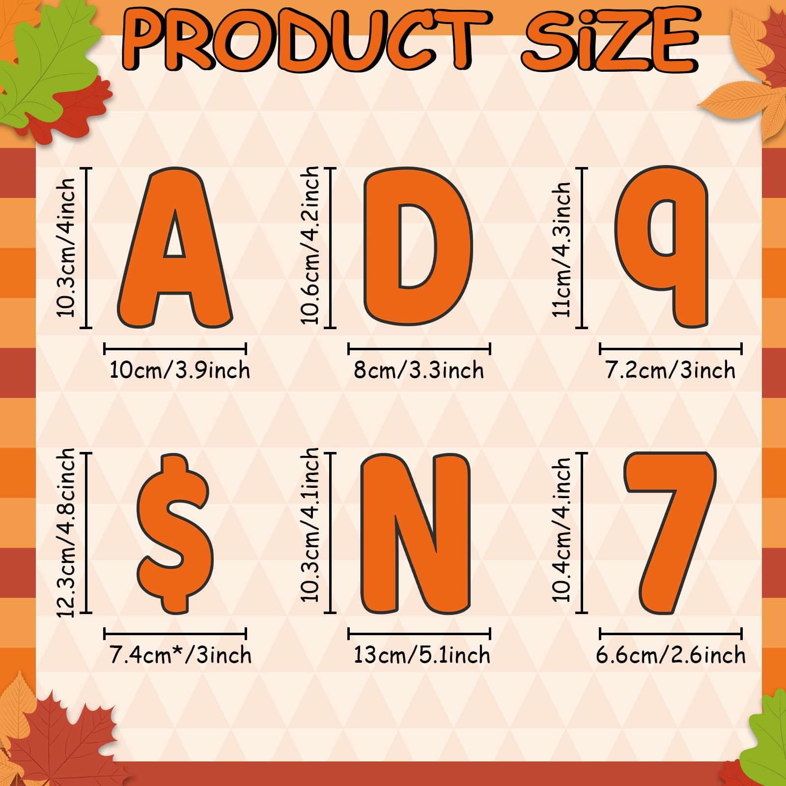 266 Pcs Letters Combo Pack Set Thanksgiving Fall Chalkboard Classroom Letters Orange Bulletin Board Letter and Number Accents for Home School Classroom Decor