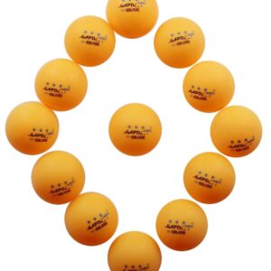 MAPOL 50- Pack Orange 3-Star Premium Ping Pong Balls Bulk,Advanced Training Table Tennis Ball