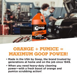 GOOP Orange Liquid with Pumice Multi-Purpose Waterless Hand Cleaner - 1 Gallon Pump Bottle