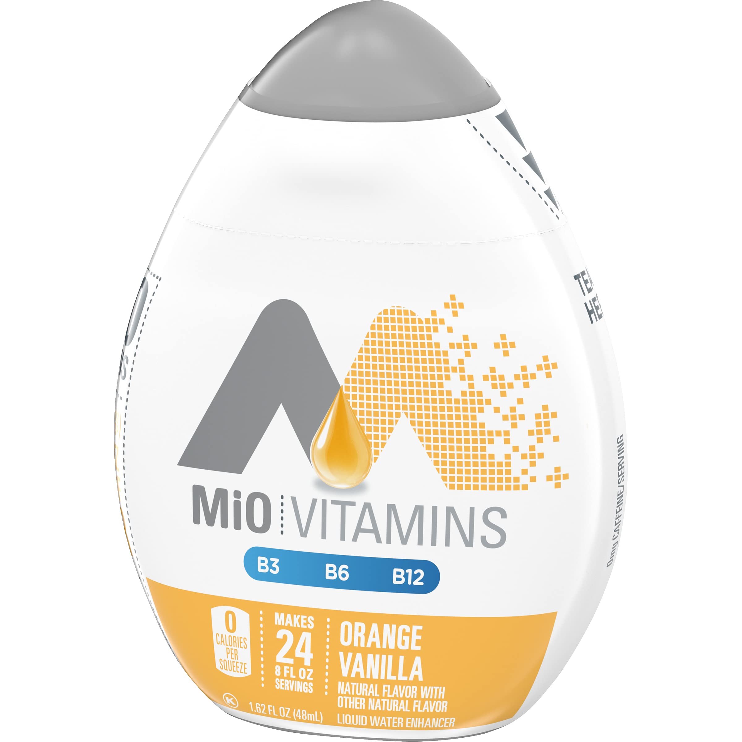 Mio Vitamins Liquid Water Enhancer, Orange Vanilla, 1.62 FL OZ. (Pack of 4)