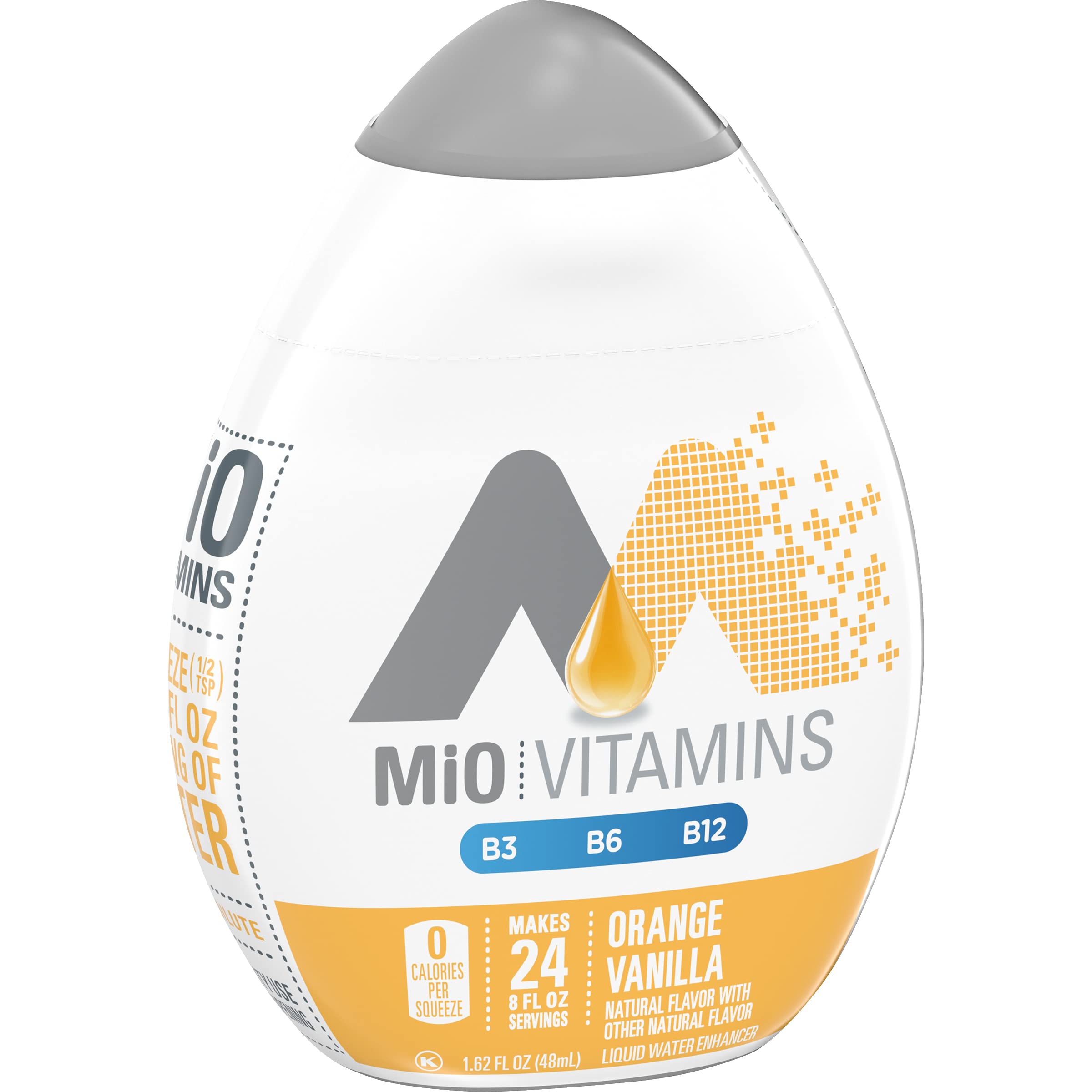 Mio Vitamins Liquid Water Enhancer, Orange Vanilla, 1.62 FL OZ. (Pack of 4)