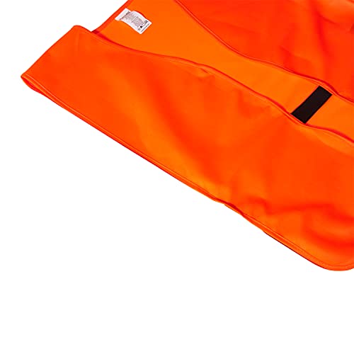 Allen Company Adult Blaze Orange Hunting Vest with a Hook and Loop Closure - High-Visibility Saftey Gear for Men and Women - Fits over Clothes and Jacket - Large