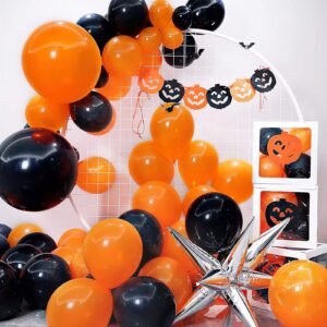 FOTIOMRG 110pcs Orange Balloon Garland Arch Kit, 18 12 10 5 inch Orange Latex Balloons Different Sizes Pack for Birthday Graduation Baby Shower Halloween Christmas Wedding Party Decorations