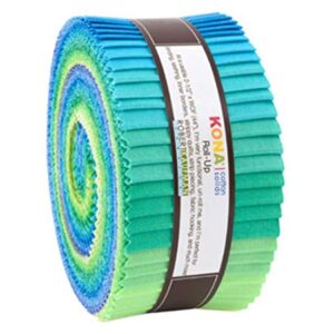 Kona Cotton 2.5" Roll Ups 40 Pcs Mermaid Shores