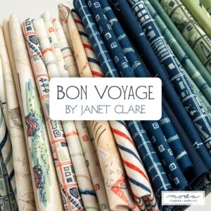 Janet Clare Bon Voyage Jelly Roll 40 2.5-inch Strips Moda Fabrics 16940JR