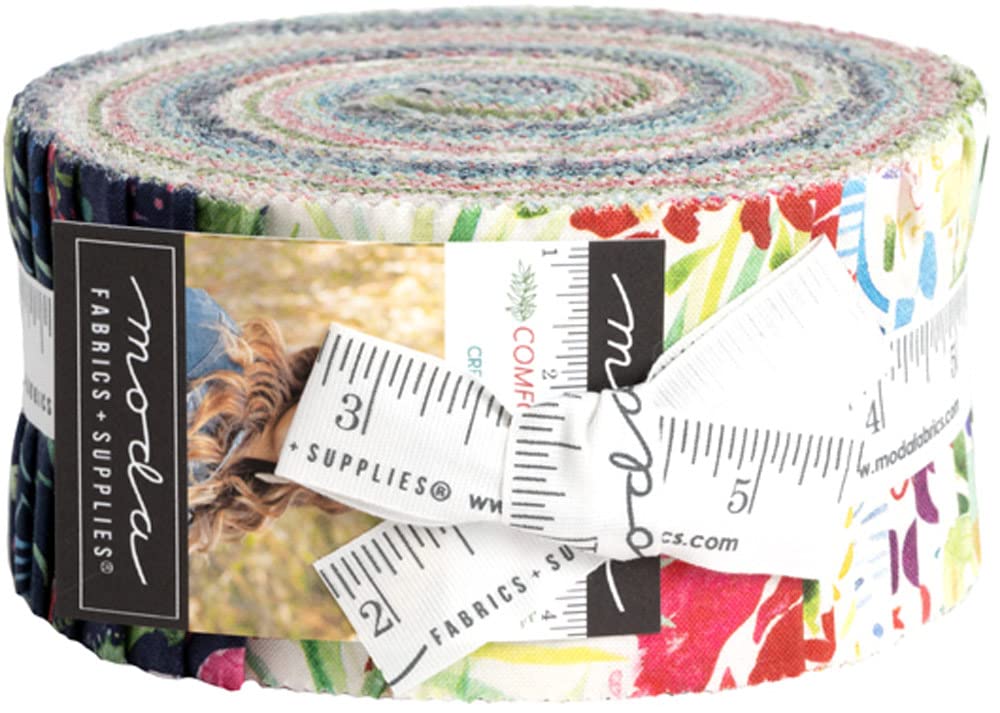 Create Joy Project Comfort and Joy Jelly Roll 40 2.5-inch Strips Moda Fabrics 39750JR