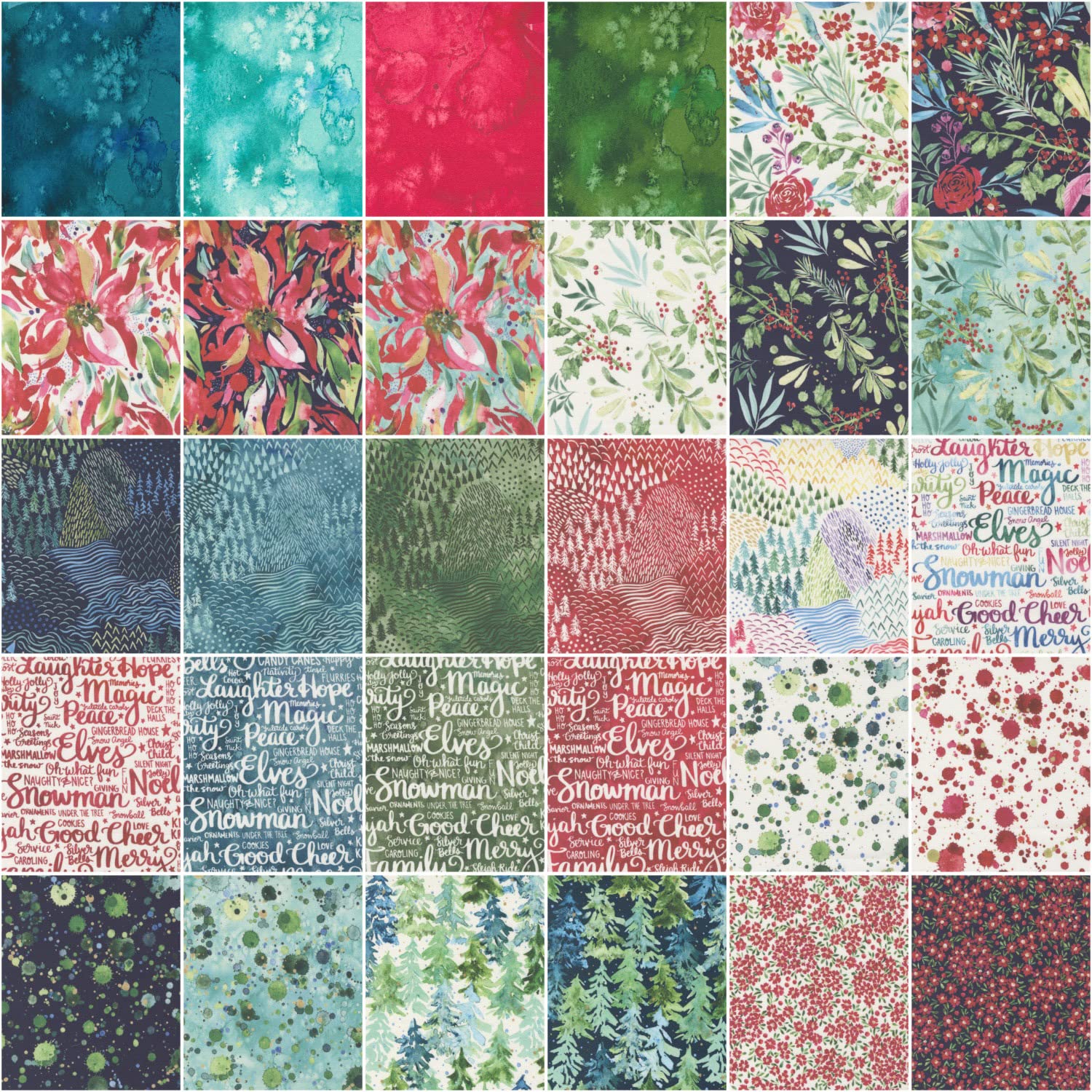 Create Joy Project Comfort and Joy Jelly Roll 40 2.5-inch Strips Moda Fabrics 39750JR