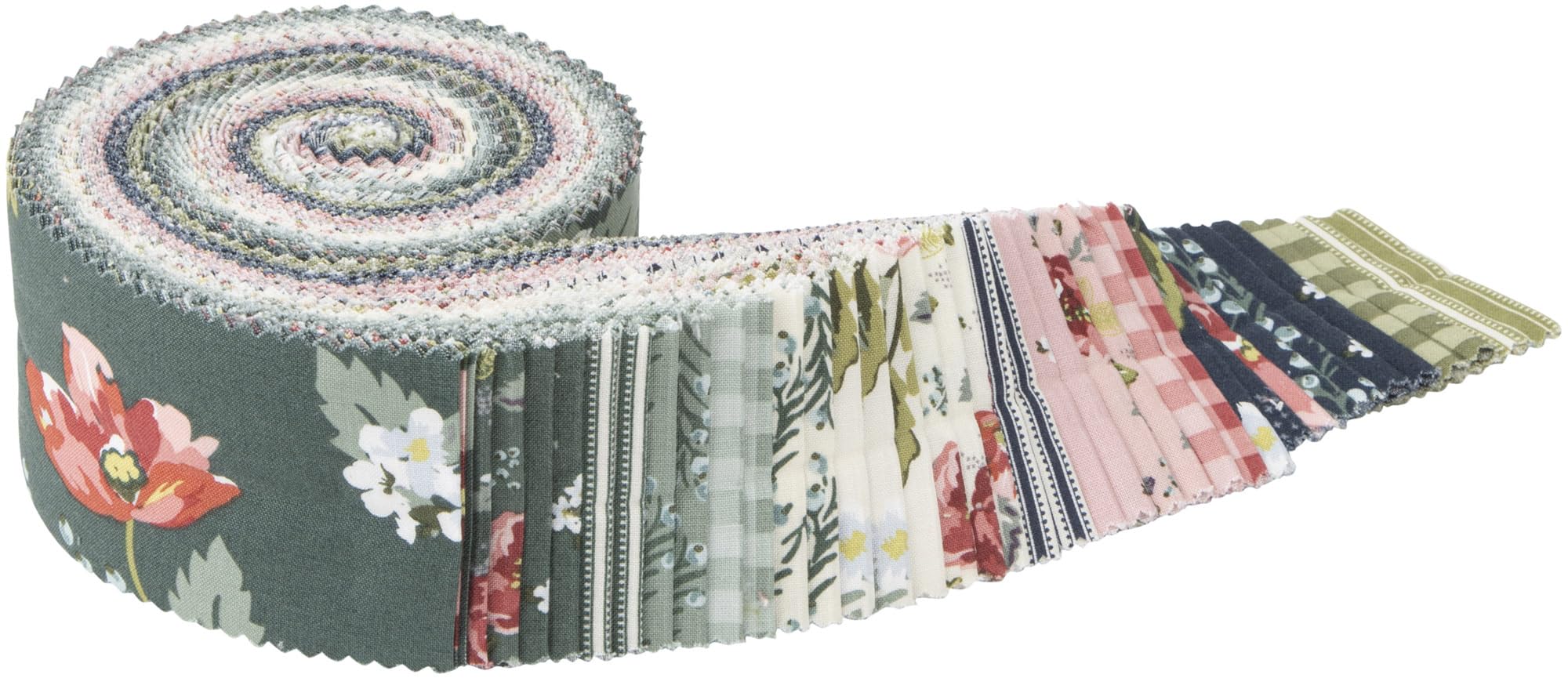 Jen Allyson Bellissimo Rolie Polie 40 2.5-inch Strips Jelly Roll Riley Blake Designs RP-13830-40