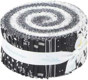 dani mogstad black tie rolie polie 40 2.5-inch strips jelly roll riley blake designs rp-13750-40