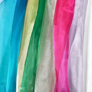 VDS Eggplant Organza Fabric, 5 Yards Continuous, 45” Wide, Wedding Party Decoration Iridescent Crystal Sheer Shiny Organza Tulle Bridal Dress DIY Crafts Costume Sewing Backdrop Arch Cloth