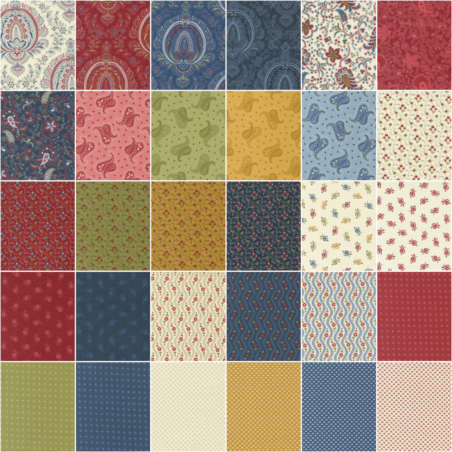 Minick and Simpson Union Square Jelly Roll 40 2.5-inch Strips Moda Fabrics 14950JR