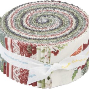 Katherine Lenius Yuletide Forest Rolie Polie 40 2.5-inch Strips Jelly Roll Riley Blake RP-13540-40