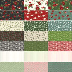 Katherine Lenius Yuletide Forest Rolie Polie 40 2.5-inch Strips Jelly Roll Riley Blake RP-13540-40