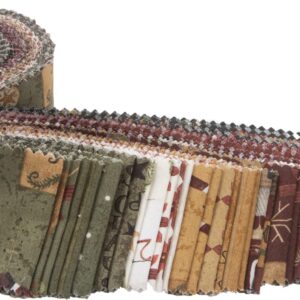 Teresa Kogut Kringle Rolie Polie 40 2.5-inch Strips Jelly Roll Riley Blake Designs RP-13440-40