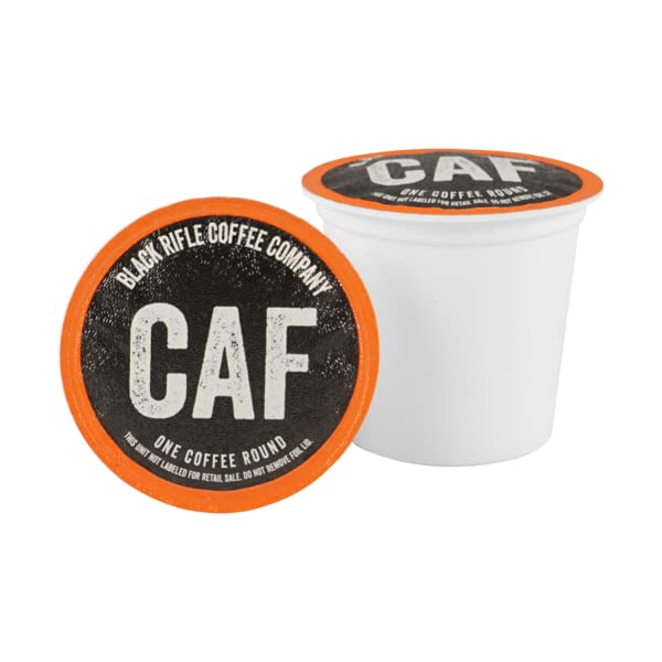 Black Rifle Coffee Company CAF, Medium Roast Coffee Pods with 2X the Caffeine, 32 Single Serve Coffee Pods