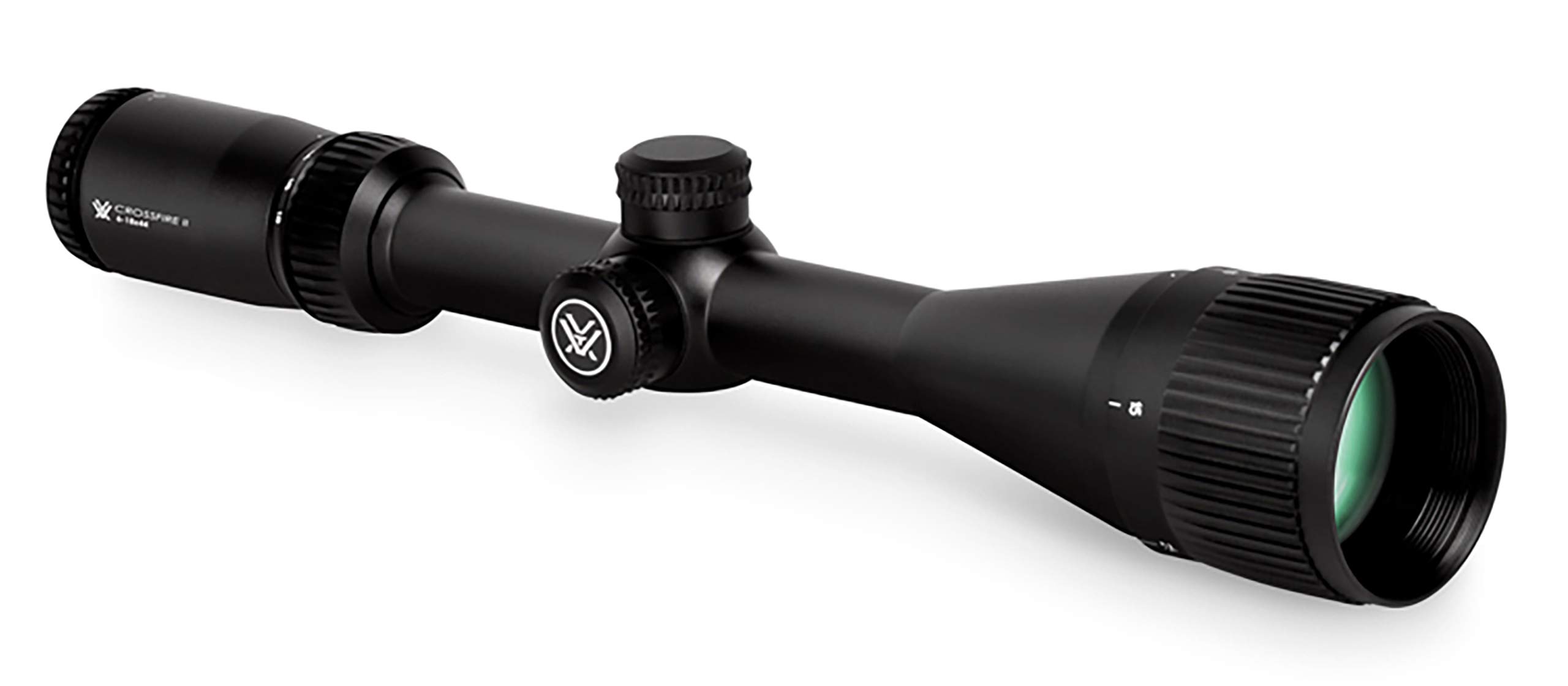 Vortex Optics Crossfire II 6-18x44 Adjustable Objective, Second Focal Plane, 1-inch Tube Riflescopes - V-Plex Reticle