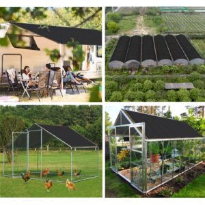 Garden - Shade Cloth - for Plants Heat Protection 6' x 16', 90% Black Outdoor Canopy of Pergola, Chicken Coop & Dog Kennel Covers, Mesh Fabric Netting for Vegetables 2x5m